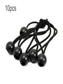 15cm Outdoor Camping Tarp Tent Fixing Elastic Rope With Plastic Ball, Camping Equipment, Camping Essentials - Multicolor - View 12
