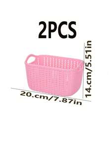 2 PIEZAS/3 PIEZAS/Estilo Ins Cesta de almacenamiento a prueba de viento 3 Piezas Organizador multifuncional resistente a la humedad para categorizar cosméticos, bocadillos y artículos varios Caja de almacenamiento estilo nórdico adecuada para dormitorio y sala de estar Cesta organizadora esencial para el hogar Compatible con 11 fiestas importantes Opción de regalo perfecta