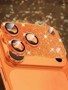 Luxury Shiny Camera Lens Protector Film, Compatible With IPhone 17 Pro Max, 17 Pro, 16, 15, 14 Pro Max, Tempered Glass Camera Screen Protective Case