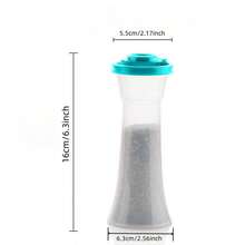 Salt And Pepper Shakers, 2 Pieces/Set, Large Plastic Salt And Pepper Shakers With Lids, Leak-Proof Seasoning Bottles For Home And Restaurant Use - Blue - View 3