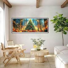 Bimkole Large Diamond Art Kits For Adults Christmas Tree, Full Drill 5D DIY Rhinestone Embroidery Set Paint With Diamonds Art By NFUmberss Kits Cross Stitch Home Wall Craft Decoration 31.5x11.81 Inch - 大型聖誕樹 - 查看 5