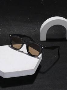 1 PC Men's Casual Style Fashion Glasses Square Polycarbonate Frame Wear Without Pressure For Daily Outdoor With Glasses Box - Multicolor - View 10