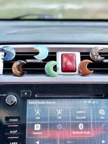 1pc Moon Crystals Car Vent Clip Car Freshener Clip Car Accessories Car Accessories Women Car Fresheners Women Quartz Crystals Car Fresheners Vent Clips Best - Multicolor - 查看 12