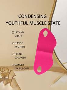 1pc V-Line Face Lifting Strap, Chin Lifting Gel Training Band, Face Lifting Chin Mask, Eliminate Double Chin, Reduce Wrinkles. Can Be Worn During Sleep, At Home, Exercise Or Yoga. - Multicolor - View 4