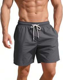 Men's Swim Trunks 5 Inch Quick Dry Board Shorts Mesh Swimming Trunks Beach Shorts Men Bathing SuitsA Valentine's Day RBDF - Drove - View 1