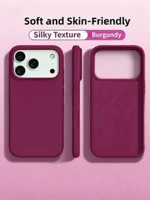 New Luxury Shock-Absorbing Soft Case, Beige, Compatible With IPhone 17/16/15 Pro/14 Plus/13/12/11/17 Pro Max/Air, Anti-Fall Smooth, Anti-Shock Design, Fashion Minimalist, Skin-Friendly Material. - Navy Blue - View 11