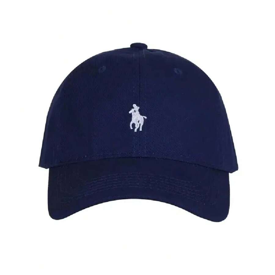 Unisex Baseball Cap Fashion Women's Hats Cotton Dad Polo Embroidery Cap Casual Men's Baseball Caps Soft Breathable Golf Sun Cap - 紅色 - 查看 1
