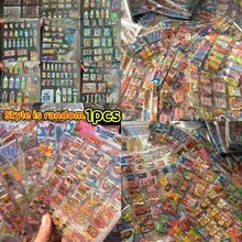 10pcs/Pack Waterproof Cartoon Stickers, Suitable For Phone, PET Material, Scrapbooking, Diary, Stationery, Cute Shiny Sealing Stickers - Multicolor - View 14