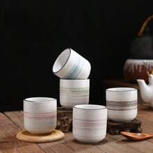 Japanese Style Ceramic Simple Coffee Cup, Gift, Commercial Restaurant Tea Cup, Home Casual Water Cup, Tea Cup, Cup - Multicolor - View 2