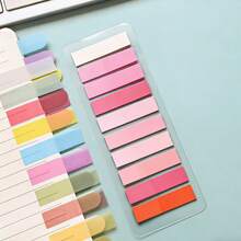1pc/7pcs/20pcs Gradient Multi-Color Mixed Index Sticky Notes, 200 Sheets Per Card, Self-Adhesive Page Markers, Office & School Supplies For File Organization And Note Taking - Multicolor - View 39