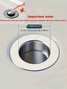 2件装浴室毛发收集器，采用304不锈钢网和镀铬塑料制成，可伸缩水槽排水塞，适用于直径3.4-3.99厘米的排水管，一体式设计，四季皆宜。