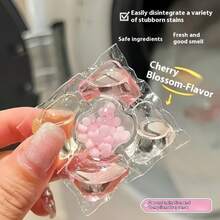 100颗五合一洗衣凝珠，持久留香，强力去污，护色，浓缩洗衣液，柔顺剂，抗菌防螨，适用于洗衣机和烘干机 - 彩色 - 查看 8