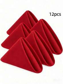 17x17 英寸布艺厨房餐巾，采用聚酯纤维制成，可水洗重复使用，适用于酒店、午餐、餐厅、婚礼、活动、派对和日常使用。 - 彩色 - 查看 16