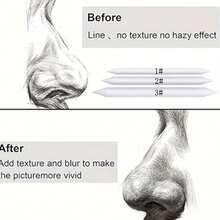 56pcs DY003 Plain Pencil Case Set, Black & White Charcoal Pencils, Student Supplies, Art Supplies, Stationery Combo Set - Sets - View 8