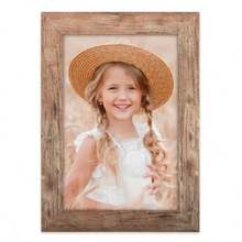 4x6 Picture Frame Display 4x6 Picture Distred Wn Wood Grain Poto Frame   And Tableat - Brown - View 7