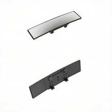 1pc Rear View Mirror, Universal 11.81 Inch Panoramic Convex Rearview Mirror, Interior Clip-On Wide Angle Rear View Mirror To Effectively Reduce Blind Spots - A - View 13