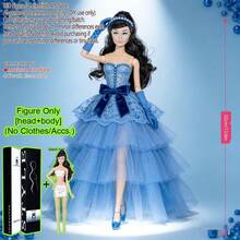 12.6 Inch 1/6 Scale MJD/BJD Super Model Doll, 12-Joint Ball-Jointed Articulated Posable, Exquisite Realistic Makeup Smooth Skin Fluffy Hair, DIY Outfit-Friendly, Premium Holiday Souvenir Birthday Christmas Valentine's Gift, Collector-Grade Display Ornament (Doll Only, No Clothes) - DollOnlyNoAttire - View 16