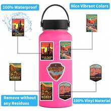 61张亚利桑那州贴纸套装 | 高品质美观贴纸，艺术手工装饰贴纸，可用于水瓶、平板电脑、剪贴簿、日记本、笔记本电脑、保险杠、滑板、行李箱、装饰纸、冰箱、汽车、计划本、奖励贴纸 - 彩色 - 查看 7