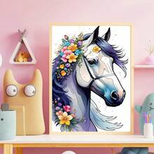 Dlylust Horse Diamond Art Painting Kits For Adults - Full Drill Diamond Dots Paintings For Beginners, Round 5D Paint With Diamonds Pictures Gem Art Painting Kits DIY Crafts Kits 12x16inch - Horse - 查看 7