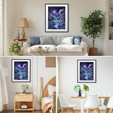 MISCER Landscape Diamond Art Kits For Adults, Moonlight Diamond Painting Kits For Beginners, 5D Full Drill Round Paint With Diamonds Pictures, Gem Art Painting DIY Crafts Kit Decor 12x16inch - 景觀-01 - 查看 4