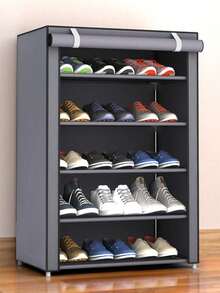 1pcMulti-Layer Dustproof Shoe Storage Rack No-Install Non-Woven Shoe Cabinet Space-Saving Shelf For Entrance Dorm - Multicolor - View 20
