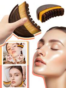 1 pieza Cepillo de masaje facial y corporal para drenaje linfático, herramienta de masaje linfático, apto para contorno facial, mentón y mandíbula, diseño ergonómico, contacto preciso con la piel, herramienta de belleza portátil (mejores efectos con uso continuo), belleza, cuidado de la piel, spa, autocuidado, herramientas de cuidado de la piel, cuidado facial, suministros de esteticista, masaje, masajeador de drenaje linfático, herramienta de masaje facial, rodillo facial, regalo para mujeres - Multicolor - Ver 5