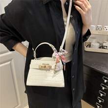 优雅简约风格女士手提包 - 2026 春季新款时尚包 - 白色 - 查看 7