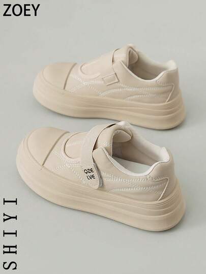 时尚百搭休闲魔术贴厚底鞋