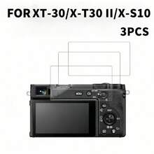 3pcs XT-30/X-T30 II/X-S10 Camera Screen Protector, 9H Hardness, Easy To Apply, HD Semi-Transparent, Scratch-Resistant, Anti-Fingerprint, Includes Small Tool Kit, High-Definition Image Quality