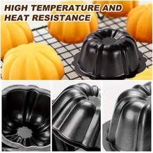 4 pulgadas Mini Calabaza, Mini Molde para Pastel, Molde para Pastel Pequeño Antiadherente, Herramienta de Horneado Circular, Mini Molde para Pastel. - Multicolor - Ver 4