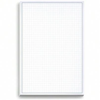 Graph Paper Pad For Blueprint Drawings, Drafting, Engineering Drawing, And Planning - Graph Paper 8.5x14 Blueprint Quadrille Grid Paper Pads With Blue Lines, High Brightness 50 Sheets (1-Pack)