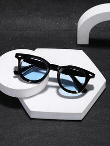 1 PC Men's Casual Style Fashion Glasses Square Polycarbonate Frame Wear Without Pressure For Daily Outdoor With Glasses Box - Multicolor - View 5