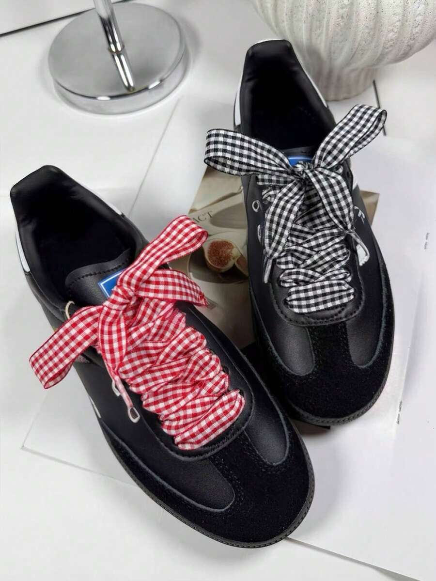 2.5cm Wide Scottish Plaid Shoelaces, 120cm Length - Multicolor - View 1