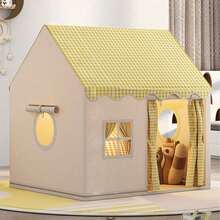 Tent Crawl For Boys & Girls Play Tent, Portable & Foldable Tents, Indoor Outdoor Tent Playhouse, Ideal Holiday Family Party Gift, Light Not Included - Yellow - View 2
