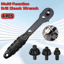 Bộ 4 mũi khoan có tay cầm kiểu bánh cóc 3 trong 1 chịu lực cao, trang bị đầu thay thế, bánh cóc nhanh 3 cấp, chức năng đảo chiều và tay cầm chống trượt, phù hợp với mũi khoan chuôi lục giác 1/4", lý tưởng cho người dùng DIY và các chuyên gia. - Nhiều màu - Xem 3