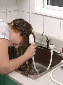 1pc High Pressure Handheld Shower Head, Adjustable Water Flow Control, Quick Connect Interface, Suitable For Bathroom, Kitchen, Pet Washing, Plant Watering, Car Washing, Easy Installation, Multi-Functional Shower Sprayer - Multicolor - View 2