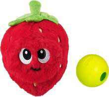 Outward Hound By Nina Ottosson Fruity Findz Interactive Plush Dog Puzzle With Treat Ball Dog Enrichment Toys, Plush, Red - ColorC - 查看 1