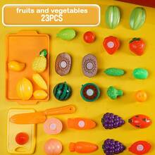 Children's Simulation Fruit And Vegetable Fruit Cutting Toy Kitchen Food Vegetable Can Be Cut Fruit Pizza Play House Set - Multicolor - View 11