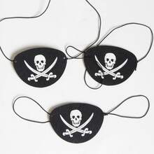 6 pièces Ensemble d'accessoires de costume de pirate : bandana, ceinture, collier, cache-œil, bagues. Essentiel pour les femmes pour une fête à thème pirate, un bal masqué, une tenue de fête, des accessoires de costume de carnaval - Multicolore - Voir 9