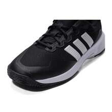 Adidas 男士 GameCourt 2 M 网球鞋，户外休闲两用，轻便，减震，KI0780 - 黑色/白色 - 查看 7