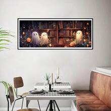 Bimkole Large Diamond Art Kits For Adults Ghost, Full Drill 5D DIY Rhinestone Embroidery Set Paint With Diamonds Art Library By NFUmberss Kits Cross Stitch Home Wall Craft Decoration 31.5x11.81 Inch - 大型三鬼 - 查看 4