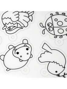 EstiloTendenciaHojas TermorretráCtiles Para Manualidades, Kit De Hojas De PláStico RetráCtil, 8 Piezas, Papel De PelíCula De Arte RetráCtil, Hojas TermorretráCtiles Con PatróN DeCalidad PremiumVersióN Mejorada - modelos animales - Ver 5