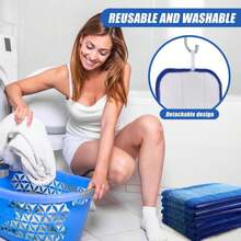 Gandeer 4 Pieces Microfiber Cleaning Pads Compatible With Bona Mop Reusable 18 Inch Replacement Cleaning Pads Washable Refills Replacement Heads For Floor Cleaning - Màu A - Xem 5
