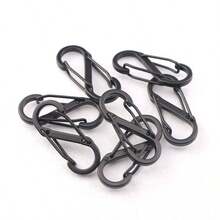 1/5/10 chiếc móc khóa carabiner, dụng cụ cắm trại, móc khóa carabiner hợp kim nhôm, móc khóa leo núi, móc chìa khóa chiến thuật, khóa dây thừng. - Nhiều màu - Xem 10