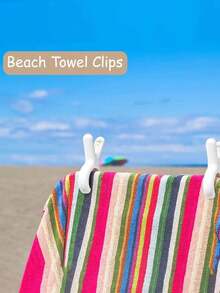 12/1pc Beach Towel Clips, Rust-Resistant Spring Design Heavy Duty Beach Towel Clips - Plastic Hanging Hooks, Household Clothespins | Blanket Drying Clips | Windproof Clothing Clips | Beach Chair Clips | Stain-Free Drying Clips | Plastic Clothespins, Strong Spring And Non-Slip Pad, Firm Grip, Windproof And Non-Slip, . Used For Drying Clothes, Clipping Beach Towels, Picnic Mats, Snack Bags, Condiment Bags, Clipping Documents, Magazines, Curtains, Tablecloths, Clipping Loose Bed Sheet Corners, Cable Management, Etc. - Multicolor - View 4