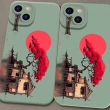 Fashionable and trendy phone case. Unique Japanese-style pattern. Compatible with iPhone 17 Pro Max/Pro/Air, 16, 16 Plus, 15, 14 Pro Max, 13, 12, 11 and  galaxy S22/23/24/25 Ultra EDGE models. Matte texture, smooth to the touch, offering drop protection, scratch resistance, and camera lens protection. Provides all-around protection for your phone. A perfect gift choice. - 日本のエリアフロストエンジェルアイ - ブルー - PMRTJJ1(161) - チェックする 5