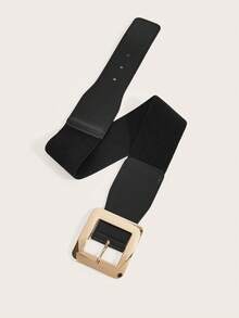 1条女士休闲弹力腰带，多功能束腰带，适用于西装、连衣裙，四季皆宜 - A - 查看 3