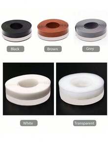 1/3/5m Multi-Functional Adhesive Door & Window Sealing Strip, Silicone Sealing Tape, Windproof Dustproof, Self-Adhesive, Customizable Length, Flexible - Multicolor - View 5
