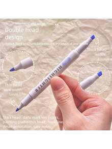 15 Sets Of Double-Ended Highlighters, Starry Sky Colored Markers, Colored Markers, Light-Colored Markers, And Notebook Pens - Nhiều màu - Xem 3