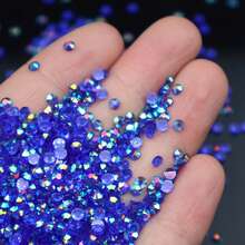 Approximately 16,000 16-Color 5D Resin Rhinestones, 3mm Round Clear Flat-Back Sparkling Gems For Nail Art, Jewelry Making, DIY Craft Kits, And Apparel Embellishment - High Quality And Durable, No Box Included - 彩色 - 查看 9